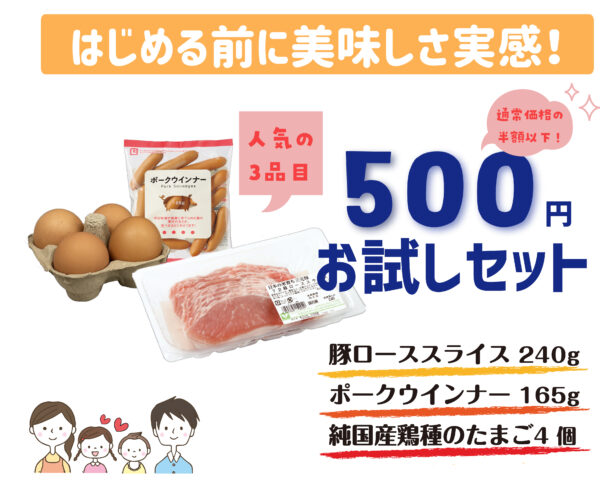 イベント「はじめる前に美味しさ実感！500円お試しセット」の様子